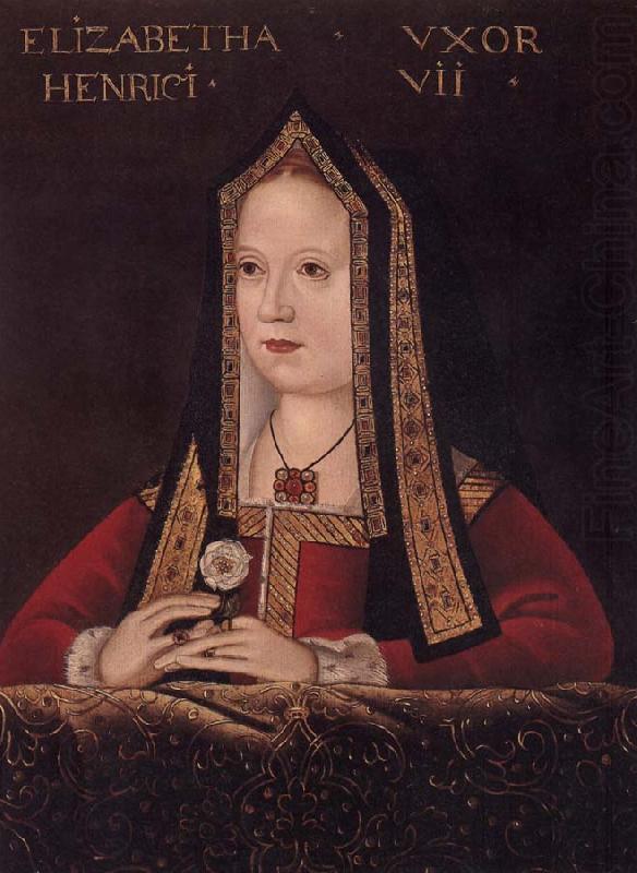 Elizabeth of York,Queen of Hery Vii, unknow artist